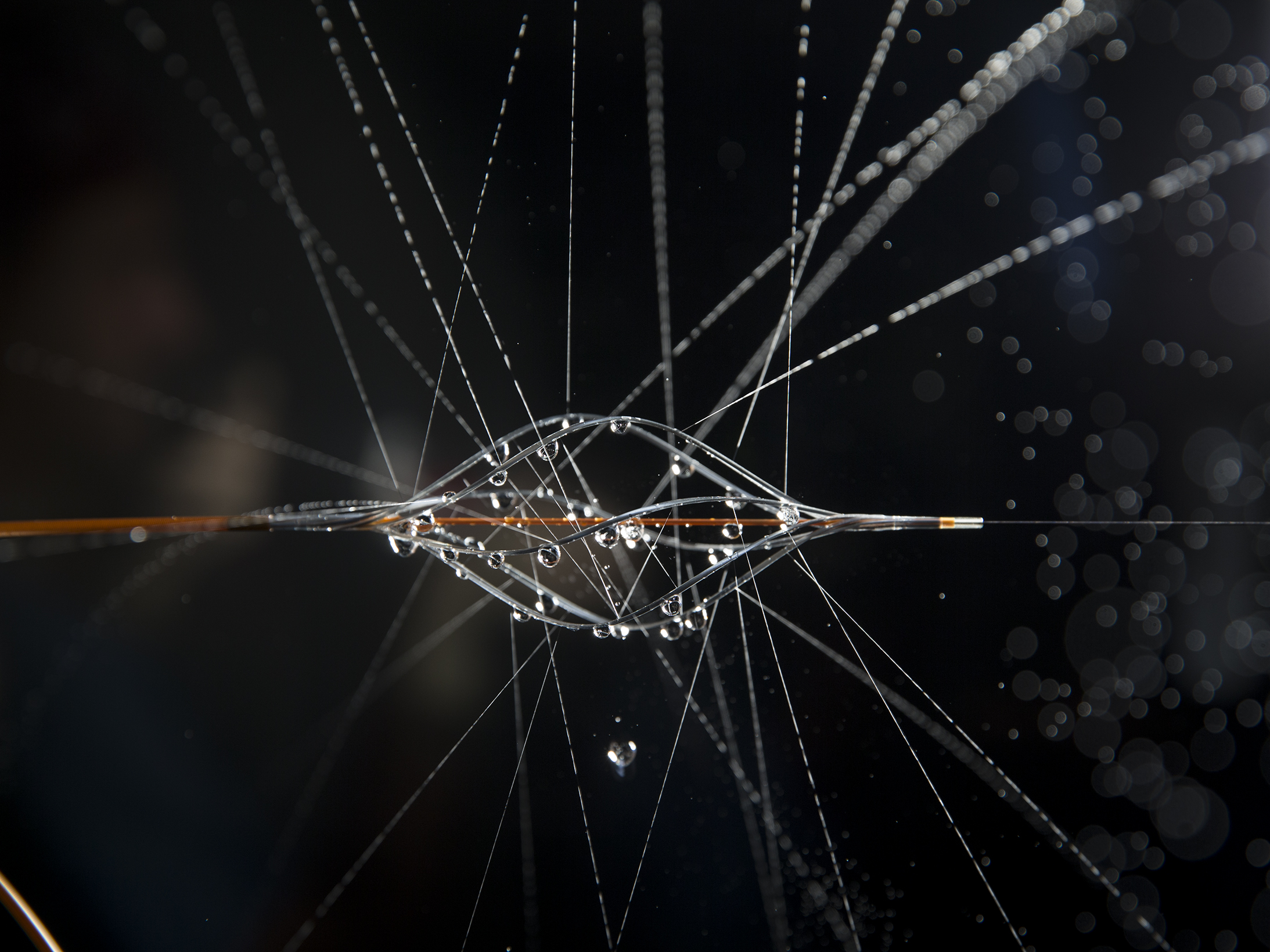 A close up of the The BASHIR Endovascular Catheter as it expands and enables the body’s natural clot-dissolving chemicals to reach the clot. 