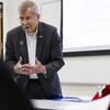 Former Temple president and current chancellor Richard Englert teaching a class
